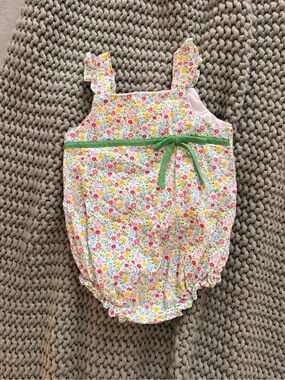 Little English Baby Girl Romper
